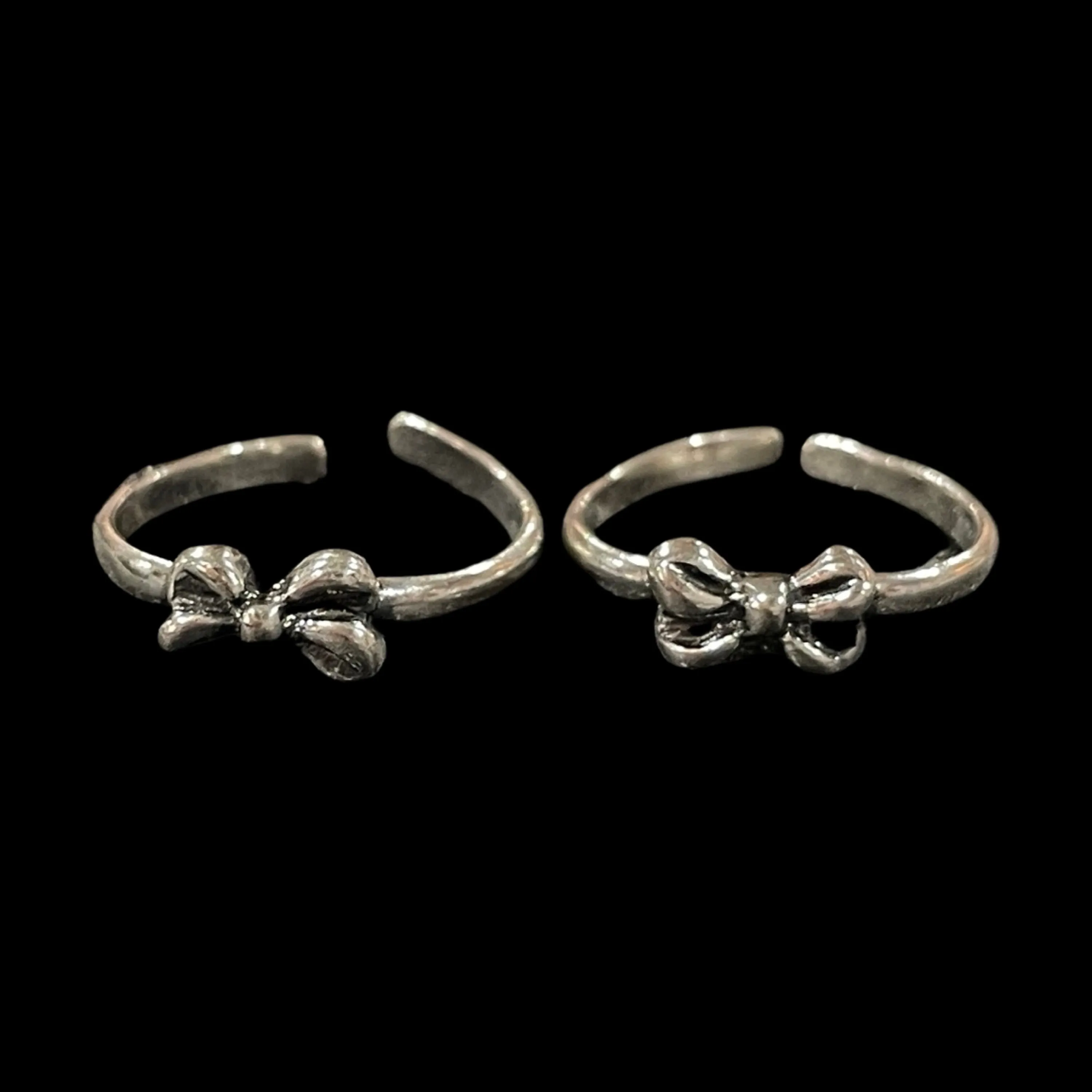 925 Sterling Silver Multicolor Toe-rings - Design #11