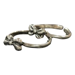 925 Sterling Silver Multicolor Toe-rings - Design #11
