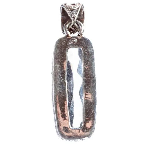 925 Sterling Silver Natural Gemstones Quartz Pendant FJSVP2089