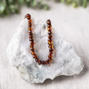 Adults | Dark Cognac Baltic Amber Necklace