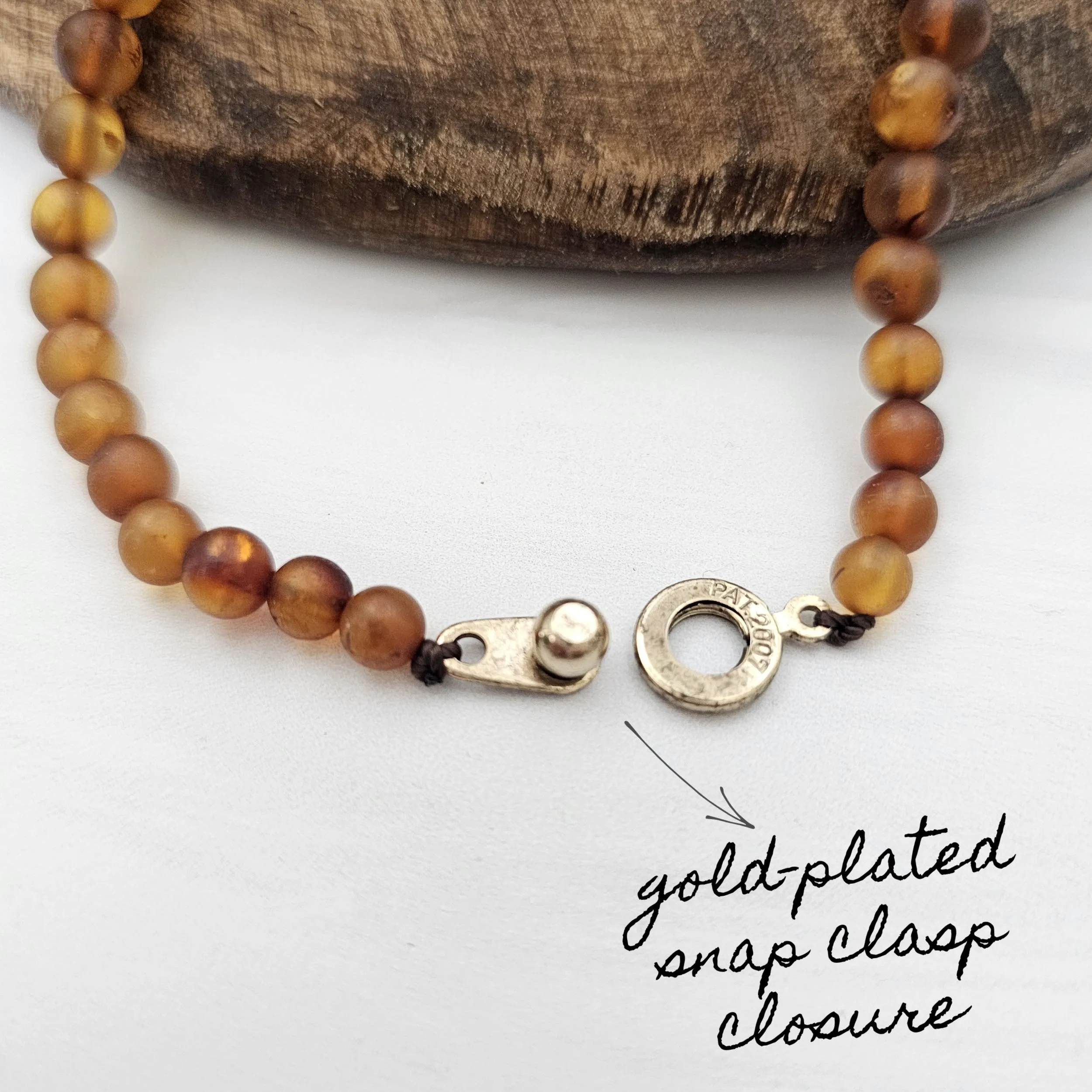 Adults | Dark Cognac Baltic Amber Necklace