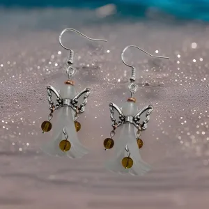 Angel Earrings - Amber