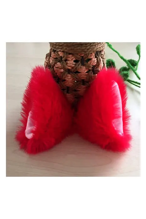 Anime Props Tip Plush Hairpin Solid  Fox Ears Cosplay Accessory