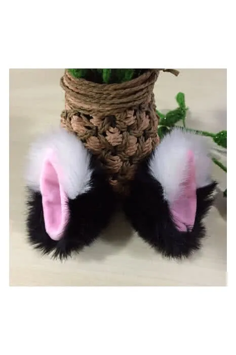 Anime Props Tip Plush Hairpin Solid  Fox Ears Cosplay Accessory