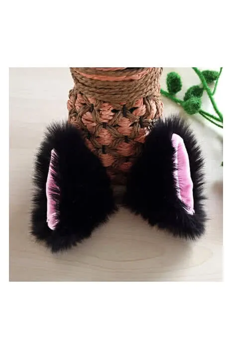 Anime Props Tip Plush Hairpin Solid  Fox Ears Cosplay Accessory