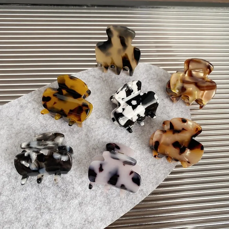 Beautiful Mini Small Size Acetate Grip Bangs Clip Side Broken Hairpin Hairpin Air Texture Shark Clip Ponytail Headdress
