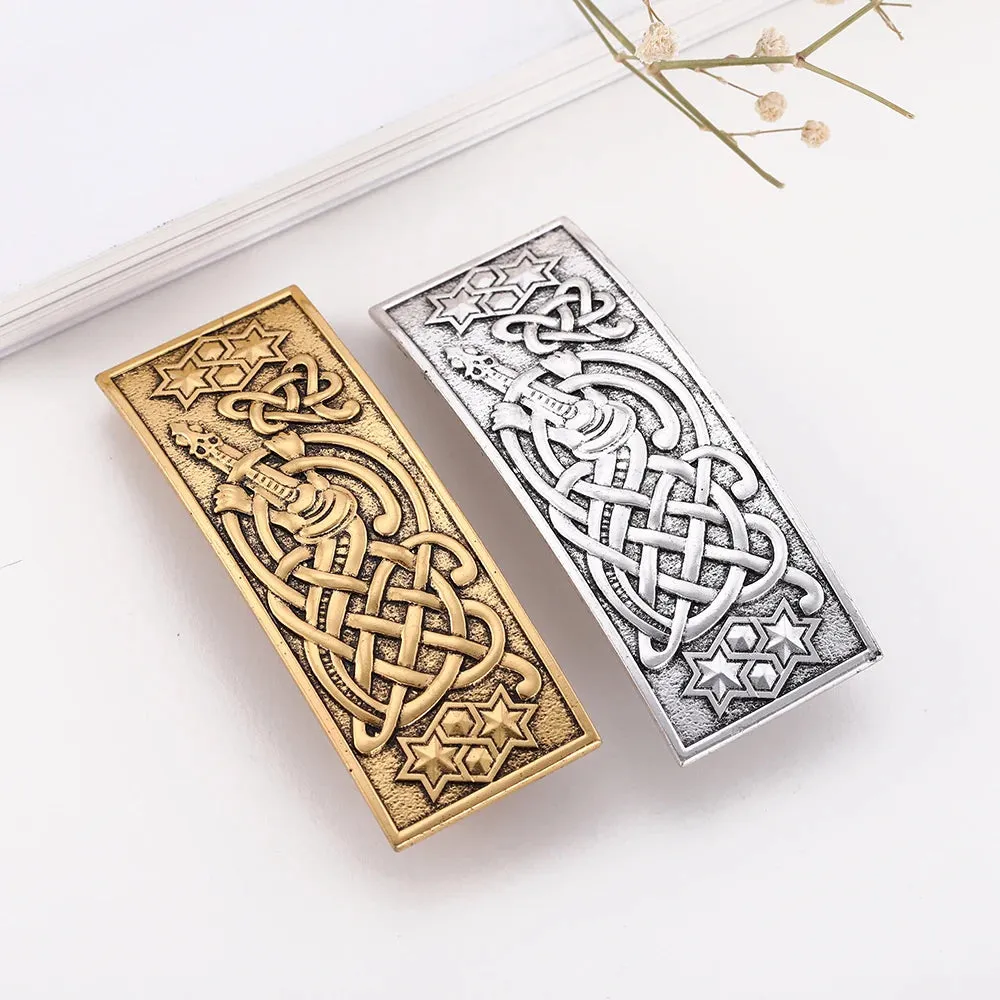 Dawapara Vintage Hairpin Celtics Knot Good Luck Amulet Witch Jewelry Hair Accessories Barrettes for Women Girls