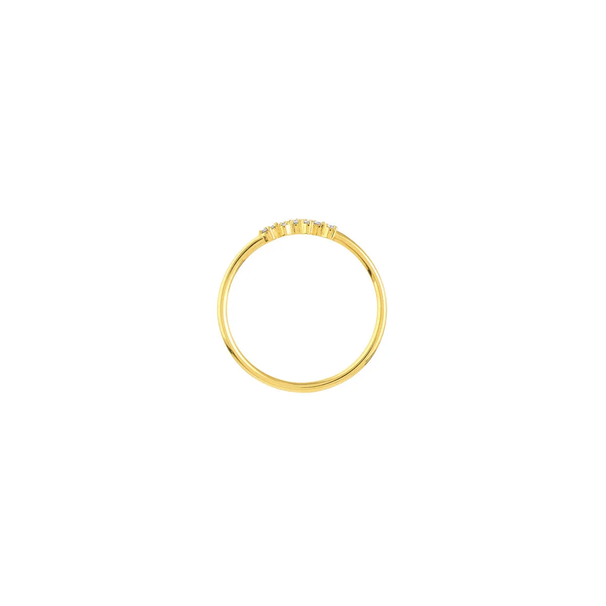 Diamond Cluster Stacking Ring