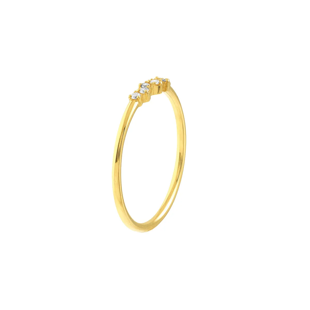 Diamond Cluster Stacking Ring