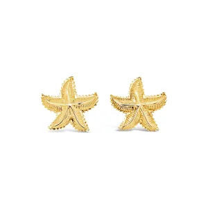 Fluted Starfish Earrings