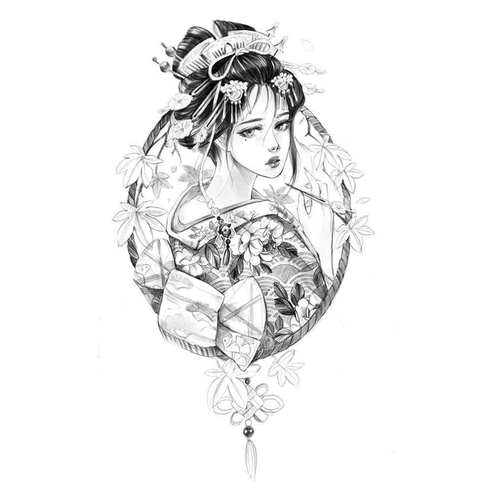 Geisha with Hairpin