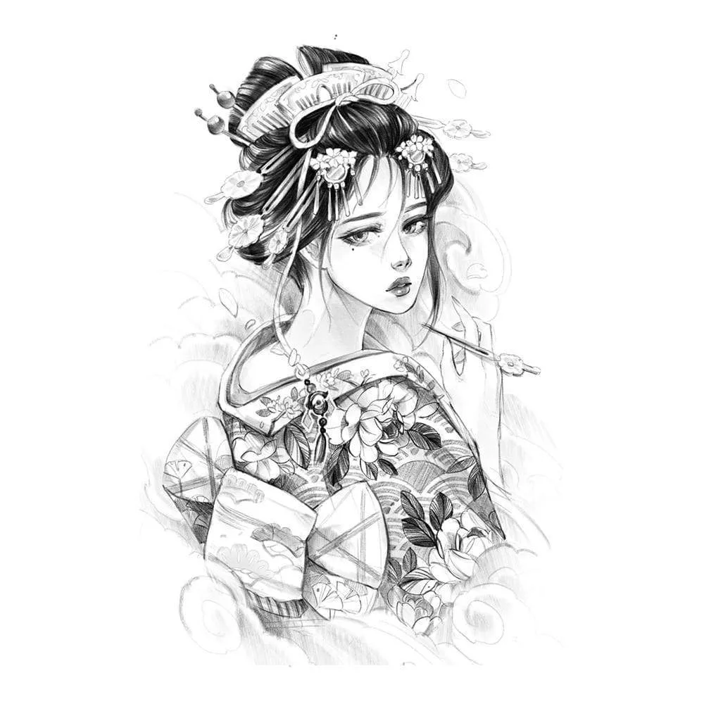 Geisha with Hairpin