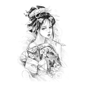 Geisha with Hairpin