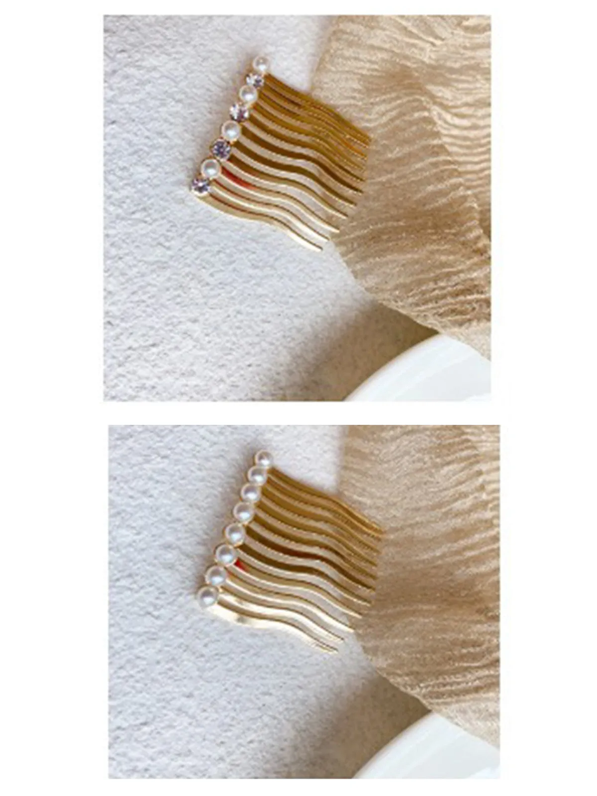 Inverted Pearl Seamless Bangs Hair Clip