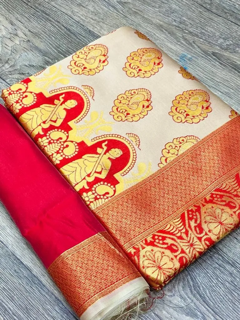 Kanjivaram Special Lichi Silk Banarasi Saree