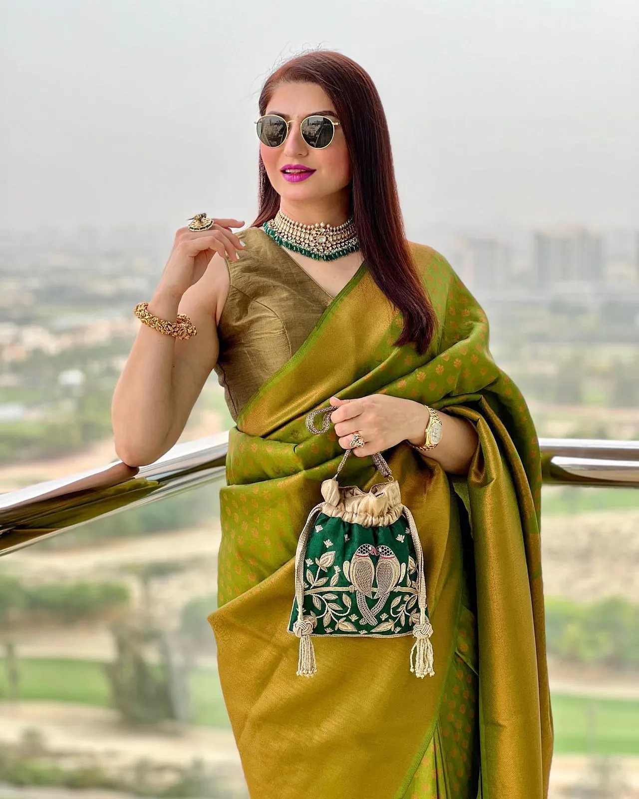 Lichi Silk Banarasi Saree