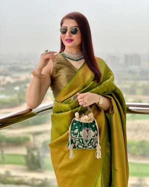 Lichi Silk Banarasi Saree