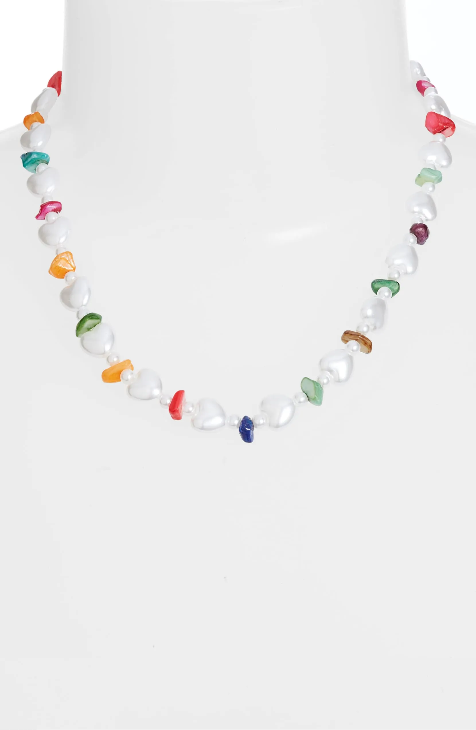 Rainbow Pearl Choker