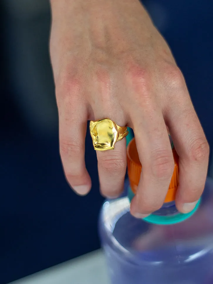 Simuero Sello Avi Ring, Gold