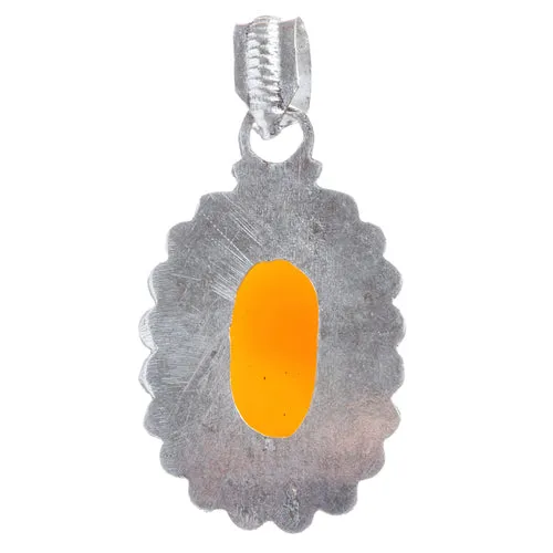 Sterling Silver Natural Gemstones Carnelian Pendant FJSVP2059