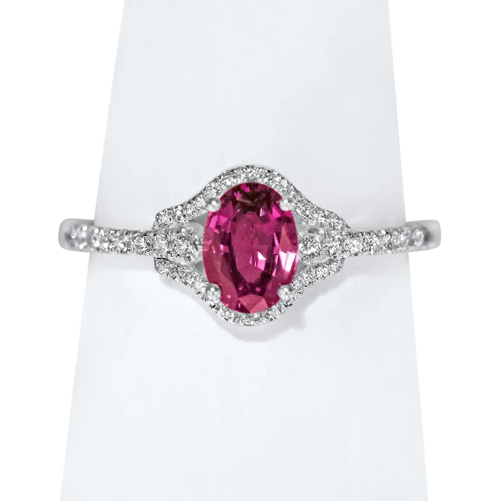 The Splendid Jewel - 18K White Gold Natural Alexandrite Ring