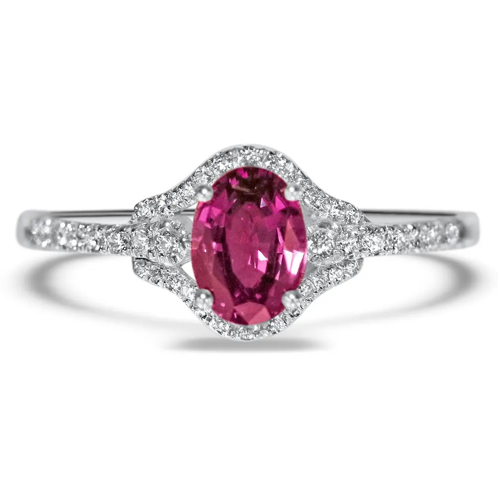 The Splendid Jewel - 18K White Gold Natural Alexandrite Ring