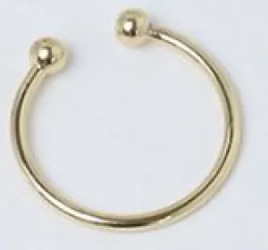 TR26 Gold Double Ball Toe Ring