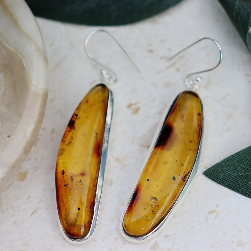 Vana Amber Boho Earrings